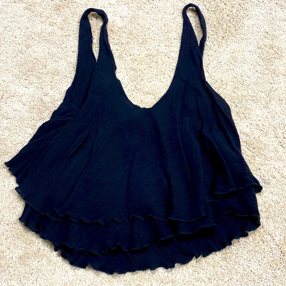Free People Black Top size S